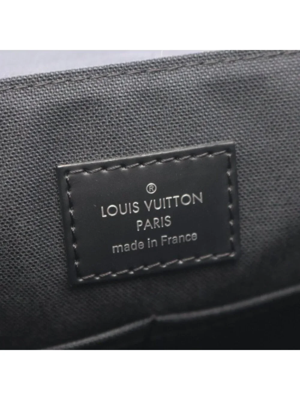Louis Vuitton Shoulder Bag District PM Damier Graphite Canvas Leather